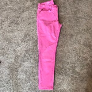 Gap Hot Pink Ankle Legging Jean Size 30